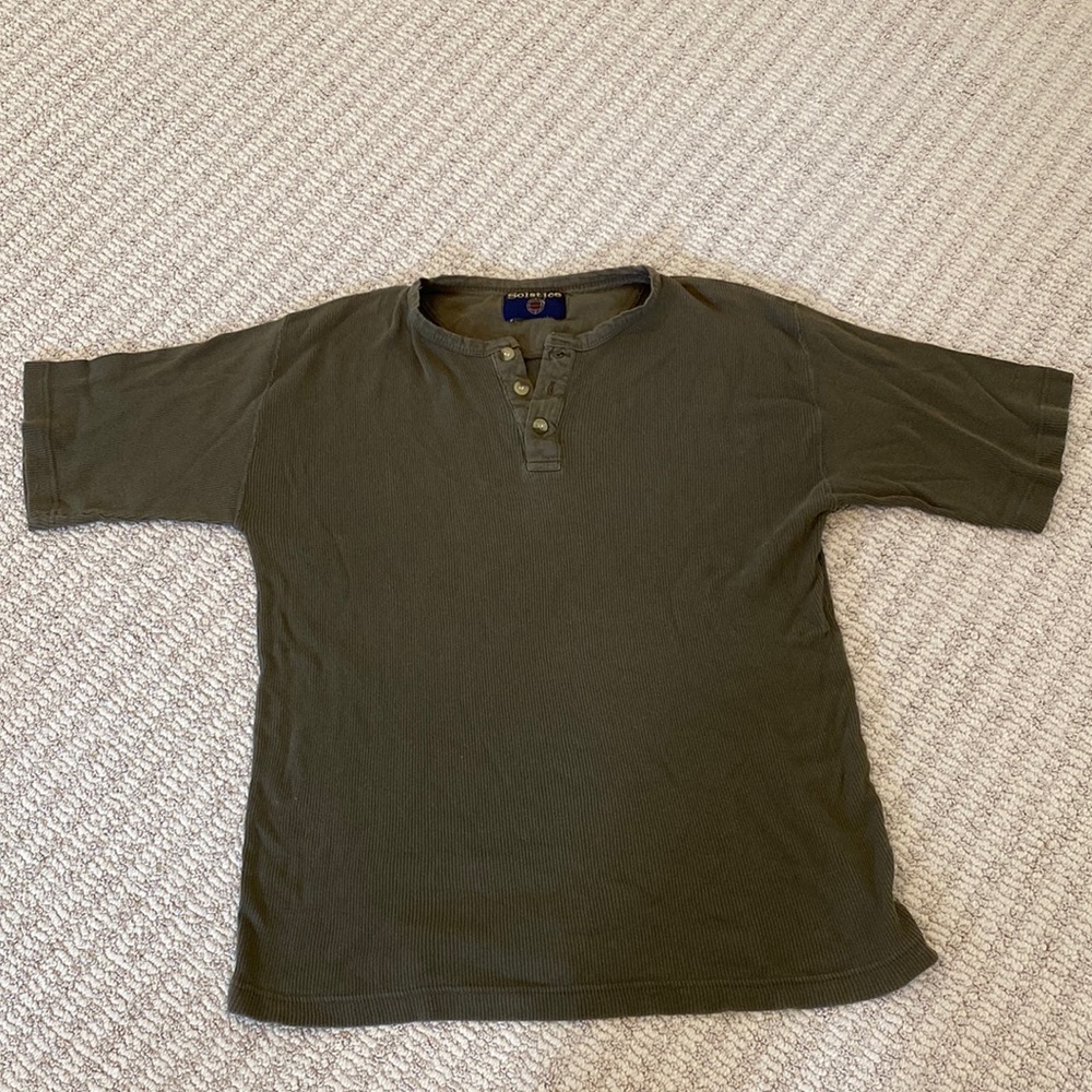 Vintage Ribbed Henley